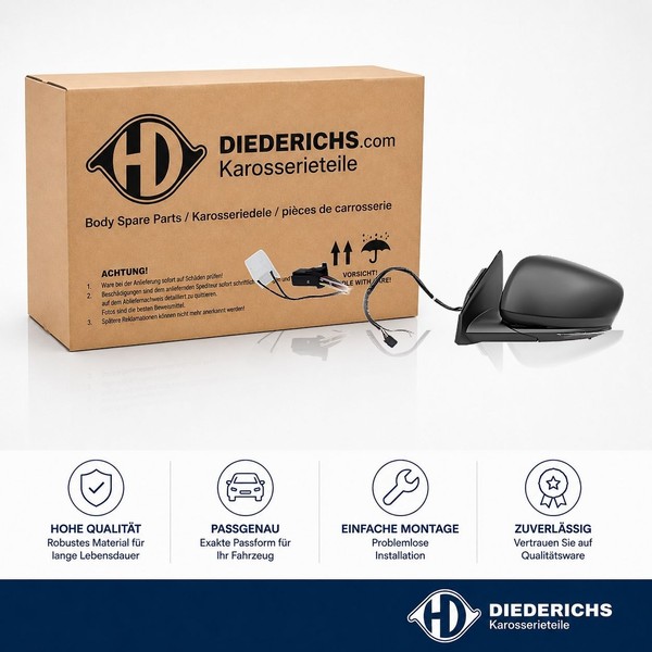Aussenspiegel Links Diederichs 4446325 FÜR Renault-image