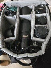 Nikon D40 Camera w 4 lenses - Tested - charging pack Battery/Case