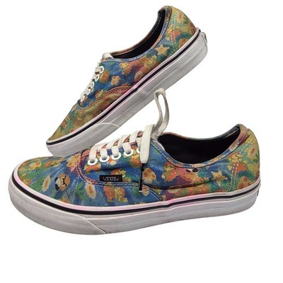 Vans Super Mario Bros ''Game Over!'' Sneakers Size 7 Mens / 8.5 Womens Canvas Mult