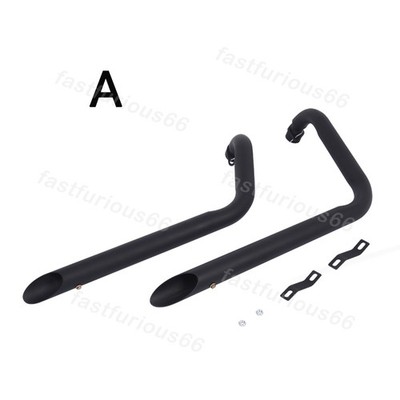VT1100C Exhaust System Black Muffler Pipe For Honda Shadow ACE 1100 1995-2008