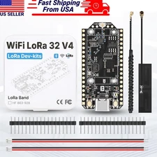 PLG 915MHz LoRa V4 ESP32 WiFi Development Board V4 + IPX Antenna for Meshtastic