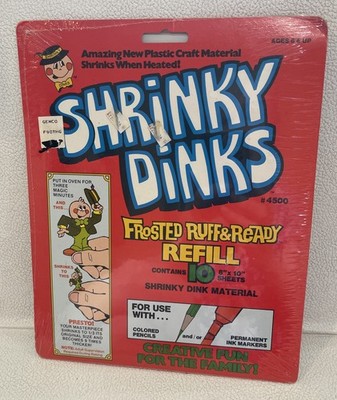 1975 Vintage Shrinky Dinks Refill Pages 1970s Vintage Toy Shrinky Dinks