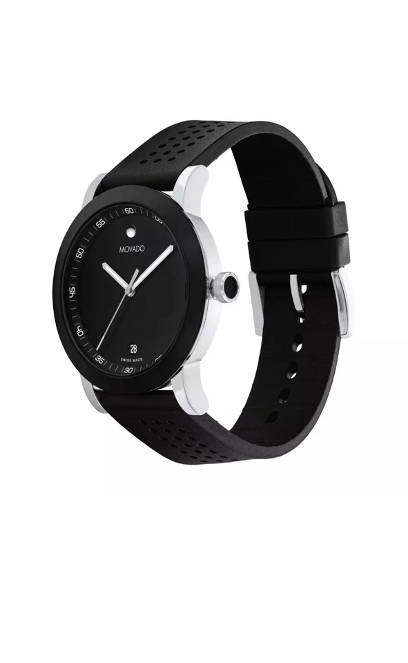 Nuevo reloj deportivo Movado Signature para hombre 42 mm correa de silicona 0607604 Foto 2 de 4