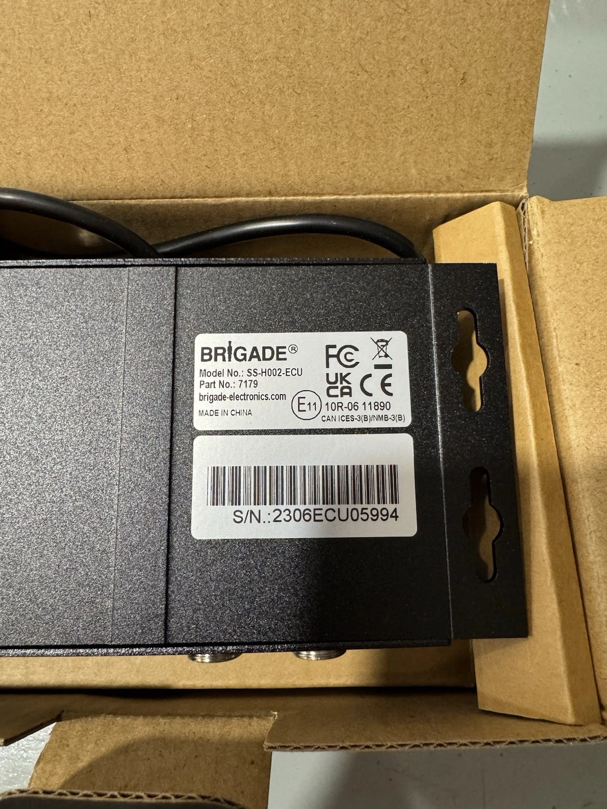 Brigade SS-H002 Twin Camera Screen Splitter AHD 7178 PGB Brand New In Box 7