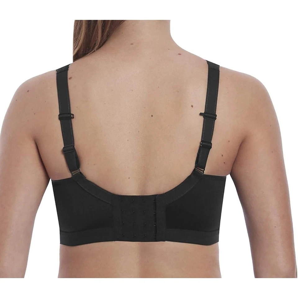 Sujetador deportivo inalámbrico Freya Dynamic para mujer negro/conversiones traseras de corredor, talla 36H Foto 4 de 4