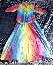Vintage 80s/90s Rainbow skirt suit