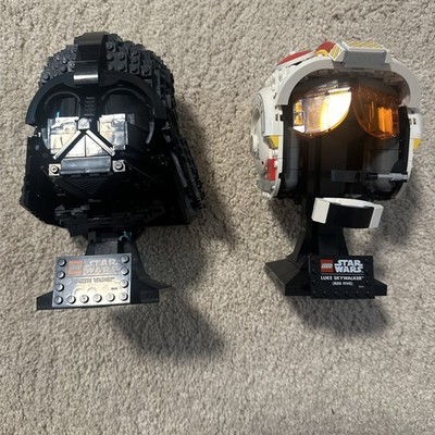 Lego Star Wars Luke Skywalker And Darth Vader Helmets