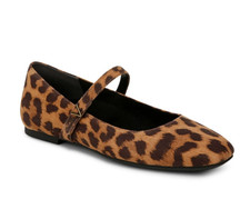 Limited stock VIONIC Alameda Mary Jane Flat - Tan Leopard Print Suede NEW WITH B