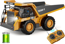 RC Dump Truck Toy for Kids  9-Channel Metal Construction Vehicle with Working B