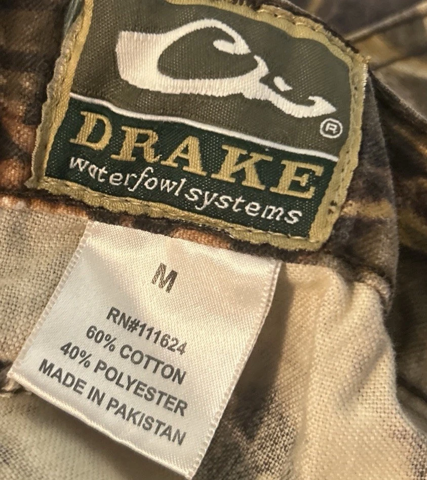 Drake Waterfowl Systems Camo Pants Duck Blind Hunting Men’s Sz M Measures 36/31 - Image 3 of 3