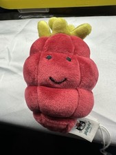 Rare Jellycat Fabulous Fruit Raspberry Retired Plush Toy 4"