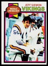 Jeff Siemon, 1979 Topps, #378, Minnesota Vikings,