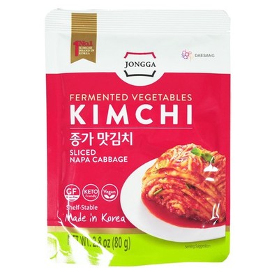 Jongga Napa Cabbage Kimchi Spicy Fermented vegetable Kim Chi 80g