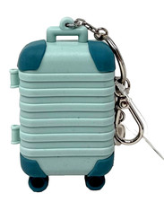 BATH  BODY WORKS TEAL BLUE VACAY LUGGAGE POCKETBAC HOLDER HAND SANITIZER CLIP