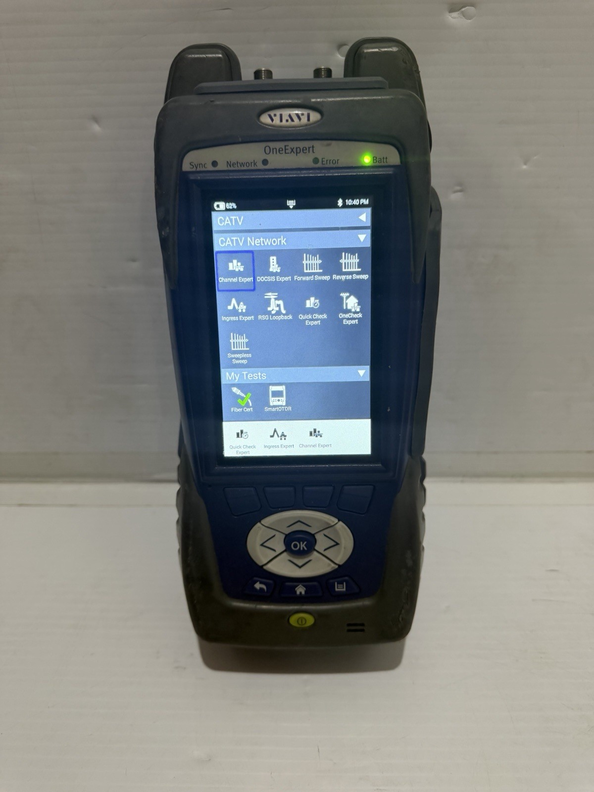 Viavi ONX-630 OneExpert CATV Meter High Split 204 MHz SWX DOCSIS 3.1 Sweep Read!