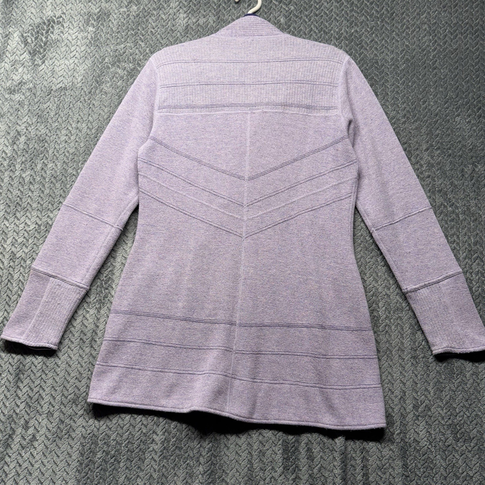 Title Nine Jacket Medium Wool Blend Lavender Full… - image 4