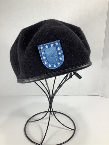Garrison Collection Black Wool Beret, U 