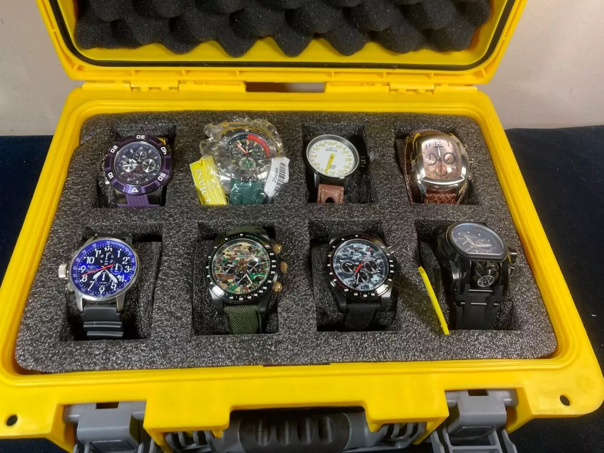 SUPER LOT OF 8 NEW DIFFERENT INVICTA SWISS MADE MEN S WATCHES IN INVICTA CASE