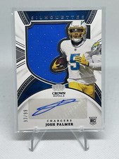 2021 Chronicles Crown Royale Josh Palmer Silhouettes Rookie Jersey Auto #93/99