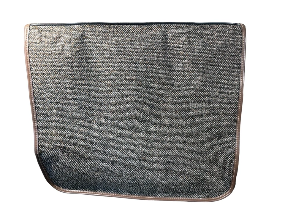 Diane Von Furstenberg Tweed leather Trim Hanging Garment Bag Luggage - Image 4 of 4