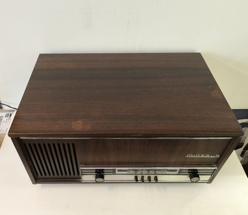 Giradischi Radio valvolare Minerva anni 60' Vintage - Foto 4 di 9