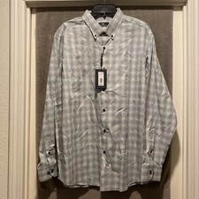 Men's Hart Schaffner Marx Cotton Button-Front - LS - XL Shirt - Teal - 98.50
