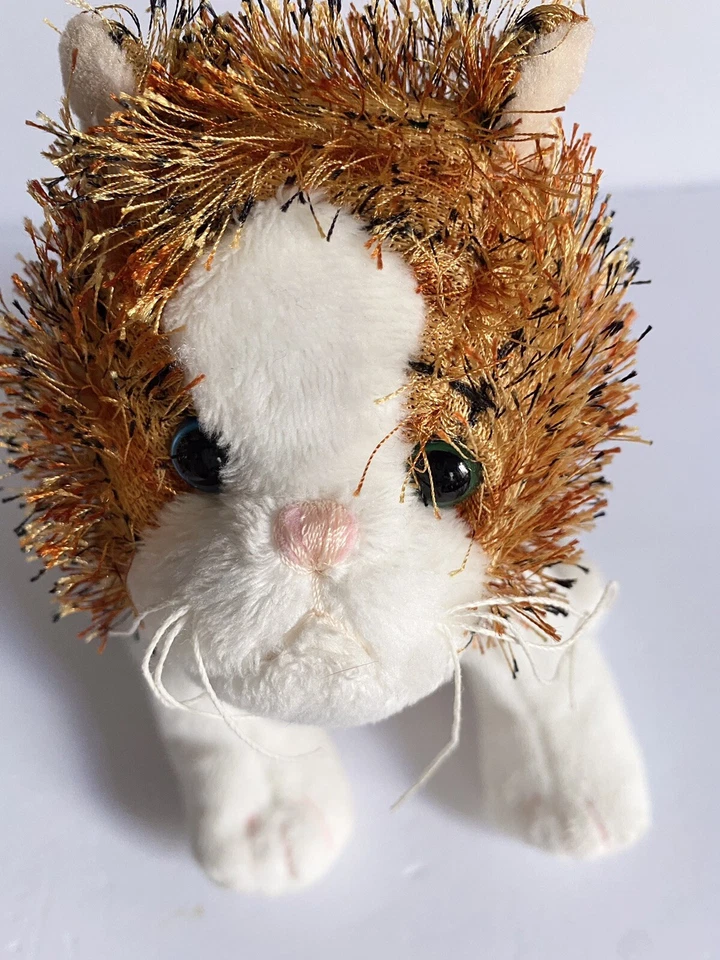 Lot of 2 GANZ WEBKINZ Striped Alley Cat & Lioness plush stuffed animal toys N/C  - Image 3 of 4