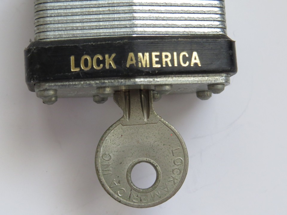 Vintage Collectible LOCK AMERICA, INC Lock and Key - WORKING | eBay