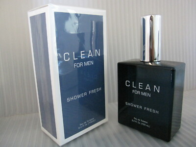 CLEAN FOR MEN SHOWER FRESH by FUSION BRANDS 3.4 oz / 100 ML EDT Spray Sealed Box