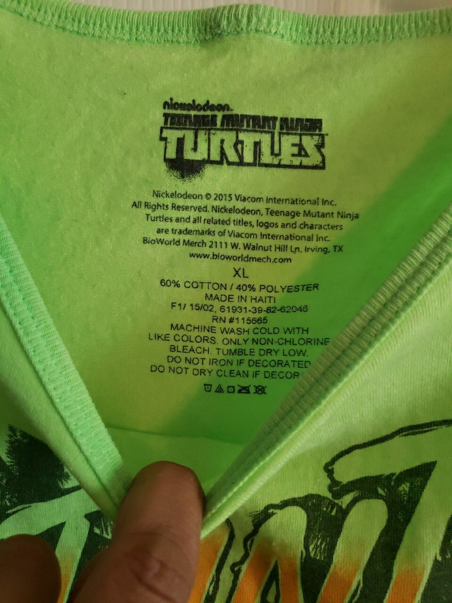 Vêtement Nuit TMNT Pyjama Teenage Mutant Ninja Turtles Garçon 9-10 Ans - Manches Longues Vert - 100% Polyester Déguisement Tortue Ninja Enfant
