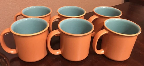 Crown Corning Sonora Terracotta MUGS Set of 6
