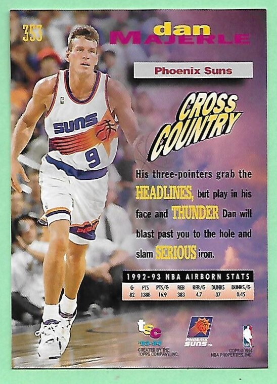 michael jordan topps stadium club frequent flyers