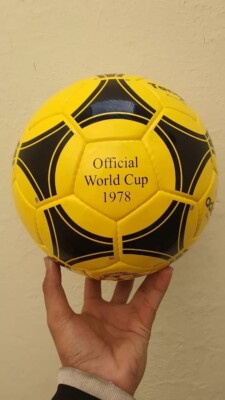 Adidas Tango River Plate Official OMB 1978 soccer ball Yellow
