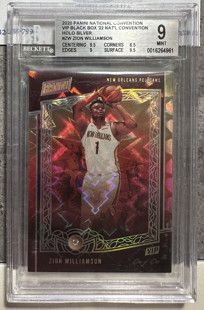 2020 Panini National Convention VIP Zion Williamson Diamond 1/1 One Of One BGS 9