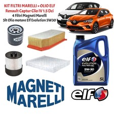 Kit Tagliando Marelli per Renault Captur Clio Iv 1.5 DCI e Olio Elf 5 Litri 5w30 - Miniatura 1