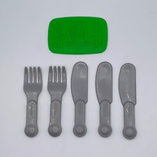 Little Tikes Pretend Play Forks Knives Silverware Food Kitchen Dollar Bill Money