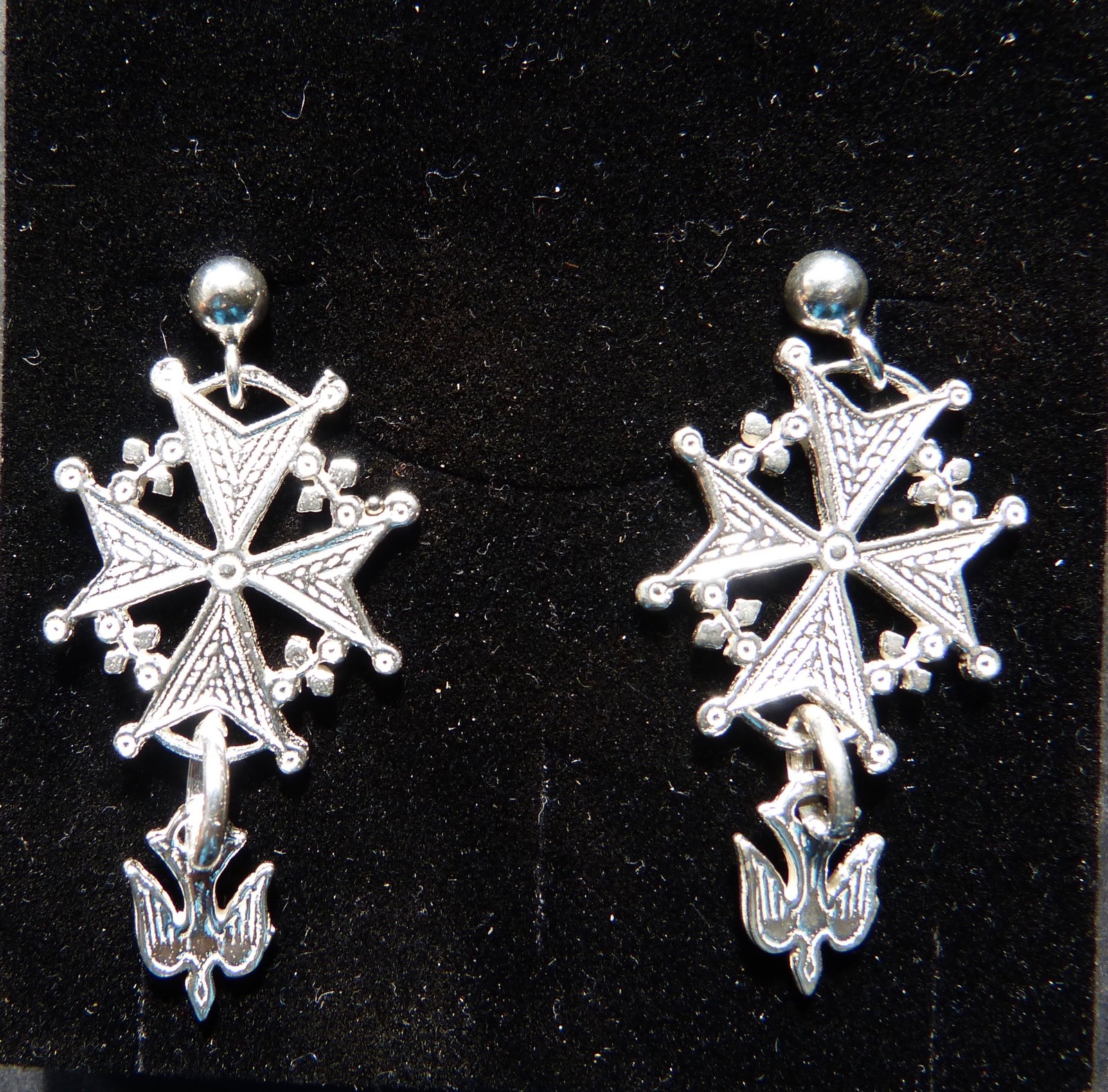 CROCE UGONOTTA CROCE VALDESE orecchini in argento 925 Made in Italy eBay