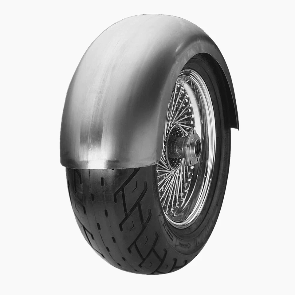 Guardabarros trasero personalizado ultra ancho de 10,5" de acero crudo sin perforar se adapta a marco rígido Foto 4 de 4