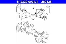 ATE Bremssattel Halter Für VOLVO FORD LAND ROVER S60 II S80 V60 V70 III 1384687