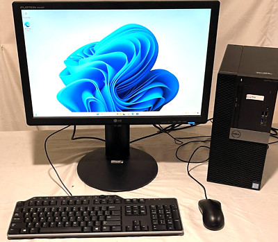 Windows 11 Pro PC 22'' LG Monitor Intel Core i5 32GB DDR4 RAM 960GB SSD 2TB HDD