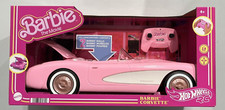 2023 Barbie The Movie Hot Wheels RC Corvette Remote Control Car Pink Age 4 NEW