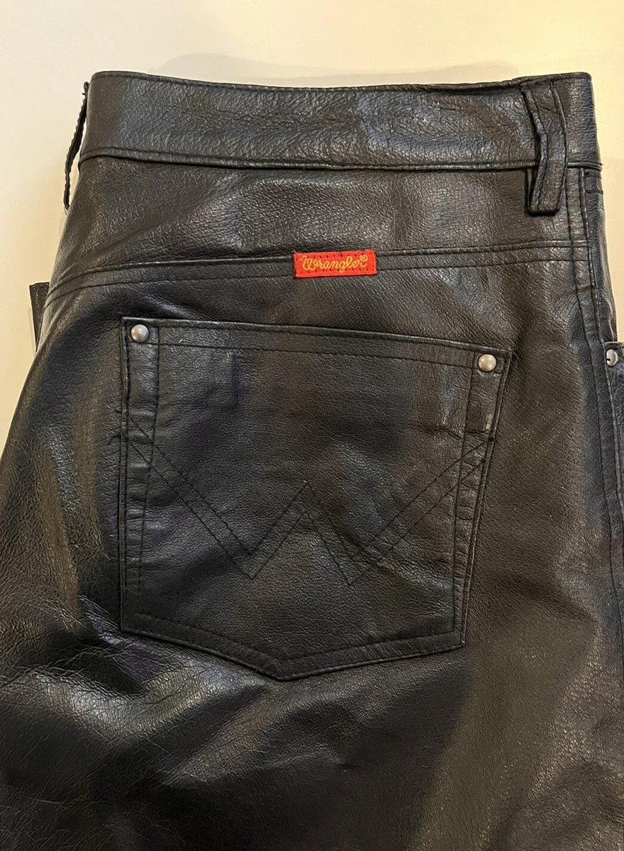 Wrangler hotsell leather pants