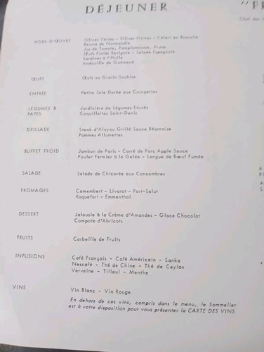 French Line SS France 2 Menus - Picture 5 of 14