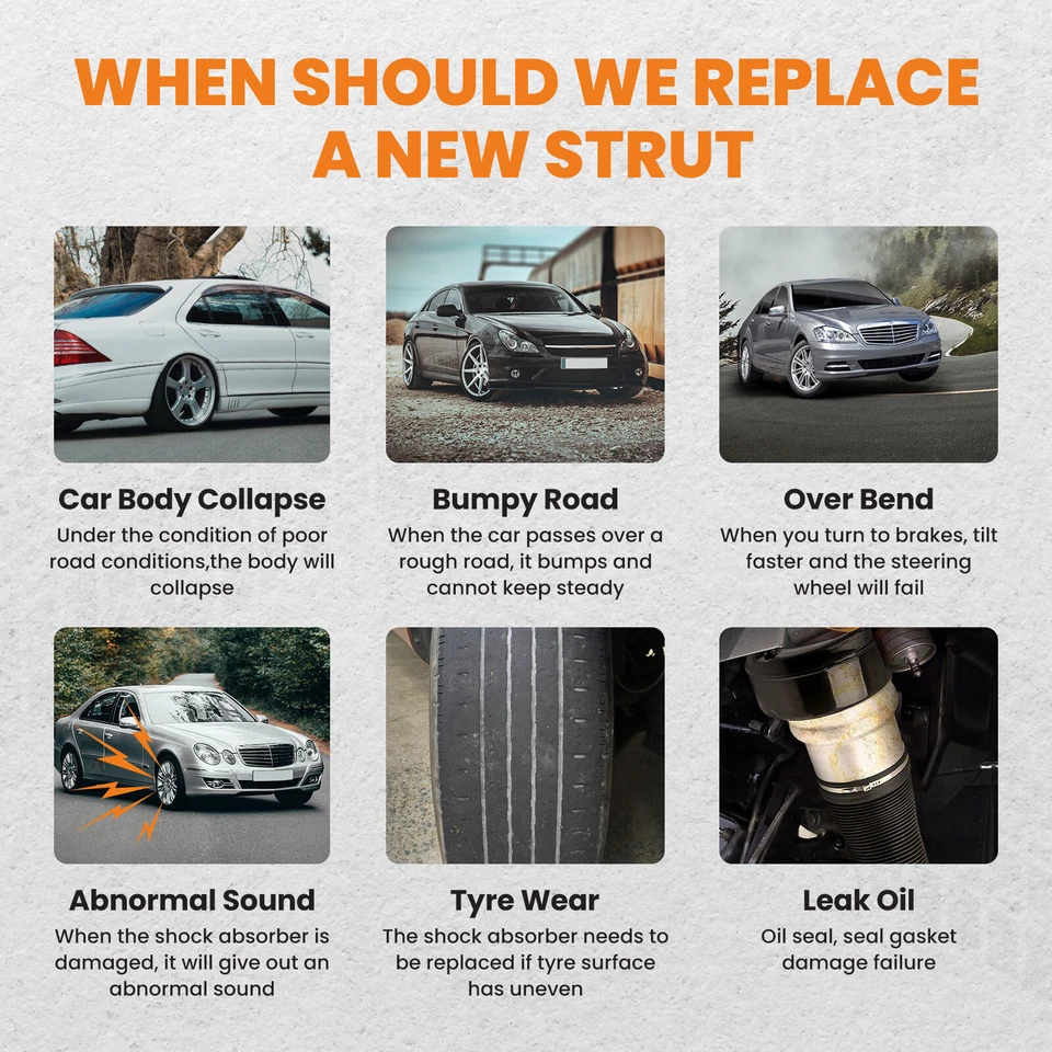 Front Left / Right Air Suspension Shock Strut For Mercedes W221 S550 2213204913 - Image 3 of 4