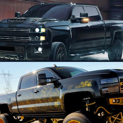 Par de espejos retrovisores eléctricos térmicos para remolque para 03-07 Chevy Silverado GMC Sierra - Imagen 4 de 11