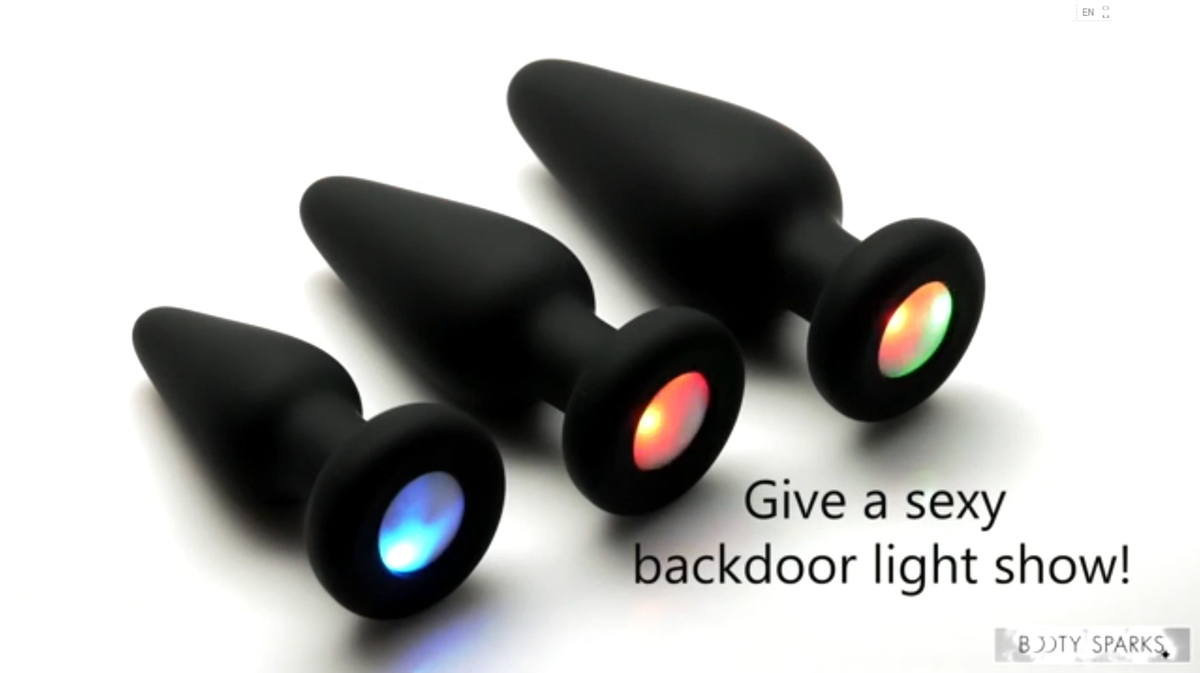 LED Light Up Silicone Anal Butt Plug Small Anal Training Sex Toy