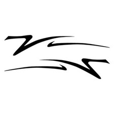 Pinstripe Pair Set Vinyl Decal Sticker Multiple Colors Sizes 7436