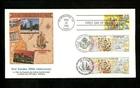 US FDC #C117 Fleetwood 1988 DE New Sweden Triple Joint Finland #768 Sweden #1672