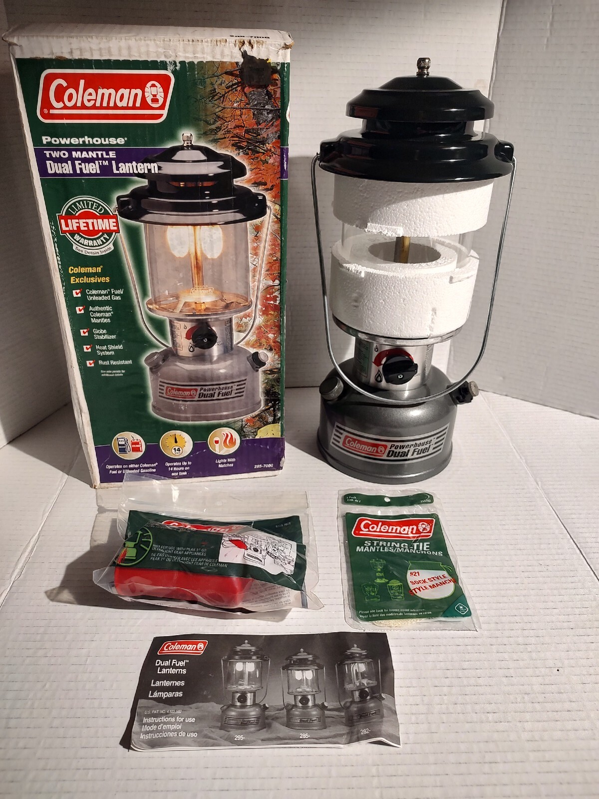 Coleman Powerhouse 295700G Dual Fuel Lantern Vintage NOS Made in USA +Fast Ship eBay