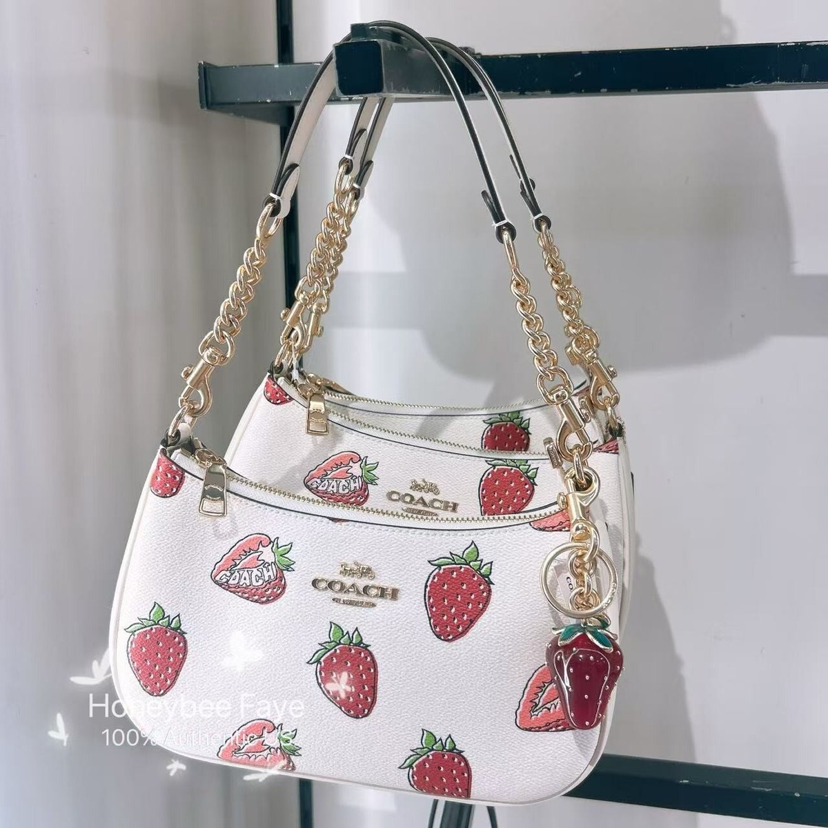 NWT Coach Strawberry/Orange/ Lemon Bag Charm CAO50/CAO51/CAO52 | eBay